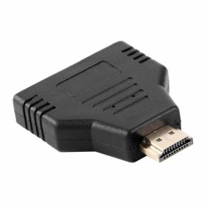 Cables & Connectors |  1080P Connector 1.4V Adapter Converter Plug and Play Support Dual Screen Display Cables & Connectors Black