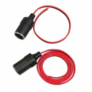 Cables & Connectors |  12V 10A Car Cigarette Lighter Charger Cable Socket Female Connector Adapter Cables & Connectors Cables & Connectors