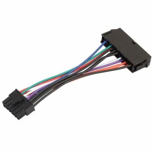 Cables & Connectors |  15cm ATX 24 Pin to 12 Pin Motherboard Power Cable Adapter for Acer Q87H3-AM Cables & Connectors Black