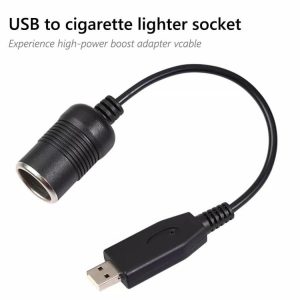 Cables & Connectors |  30cm 5V USB A Male to 12V Car Cigarette Lighter Socket Female Cable Adapter Cables & Connectors Cables & Connectors