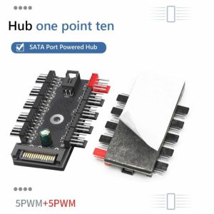 Cables & Connectors |  4-Pin PWM Fan Power Supply Cable 1 To 10 Way Splitter Hub Cooler Cooling Adapter Cables & Connectors Cables & Connectors