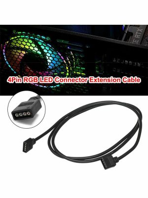 Cables & Connectors |  4Pin RGB LED Extension Cable RGB 5050 3528 LED Strip Light Connector Black Cables & Connectors Black