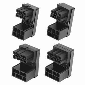 Cables & Connectors |  ATX 8Pin 6Pin Female to 8Pin 6Pin Male 180 Degree Adapter for Desktops GPU Cables & Connectors Cables & Connectors