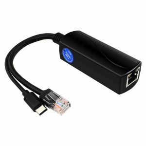 Cables & Connectors |  Gigabit PoE Splitter 48V to 5V 4A USB C Adapter IEEE802.3af/at for Raspberry Pi5 Cables & Connectors Cables & Connectors