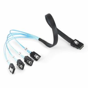 Cables & Connectors |  Internal Mini SAS SFF-8087 36-Pin to 4 SATA 7-Pin Forward Breakout Cable Cables & Connectors Cables & Connectors