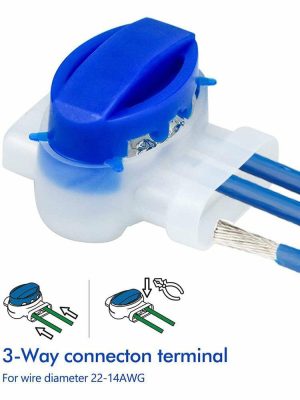 Cables & Connectors |  K13 20pcs Universal Cable Connectors Electric Wire Connection Terminals Kit Cables & Connectors Blue