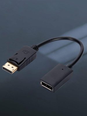 Cables & Connectors |  Male To Female Cable DisplayPort to HDMI-compatible Signal Converter Adapter Cables & Connectors Black