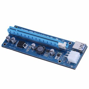 Cables & Connectors |  PCI-E Express 16X Riser Board with PCIe 6-Pin Power Port for BTC Mining Cables & Connectors Cables & Connectors