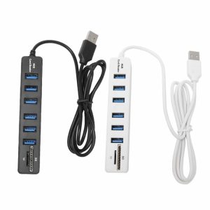 Cables & Connectors |  USB 6 Port Card Reader USB 2.0 Memory TF Splitter Adapter for Laptop Computer PC Cables & Connectors Cables & Connectors