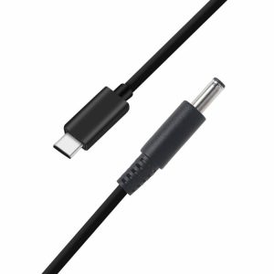 Cables & Connectors |  USB C PD Charger Converter to 4.5×3.0 DC Charging Cable for Dell Laptop Cables & Connectors Black