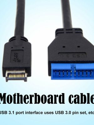 Cables & Connectors |  USB3.1 Front Panel Header USB3.0 20Pin Extension Cable for Motherboard Cables & Connectors Black