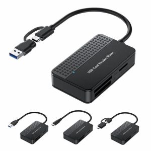 Card Reader & Graphics Cards |  USB 3.0 Type C USB Card Reader 4 in 1 Memory Smart Card Reader 5Gbps SD TF CF MS Card Reader & Graphics Cards Card Reader & Graphics Cards