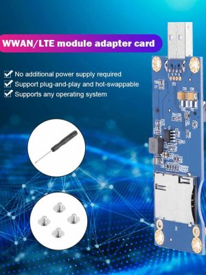 Expansion Card |  Mini PCI-E to USB Adapter+SIM Slot 6/8pin for WWAN LTE Computer Module Card Computer & Office Expansion Card