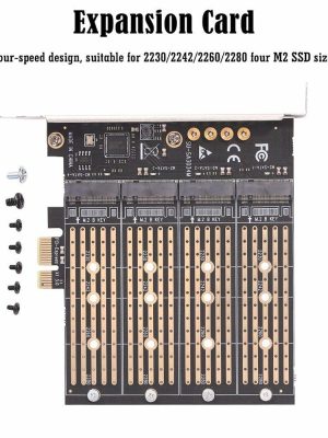 Expansion Card |  SA3034M NVME M.2 to PCI-E 1x Adapter Card for M-Key NVME/B-Key SATA Board Computer & Office Expansion Card