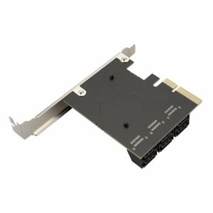 Expansion Card |  SATA PCIe Adapter 6 Ports SATA III to PCI Express 3.0 X4 Expansion Card Computer & Office Expansion Card