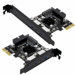 Expansion Card |  USB 3.0 PCI Express Expansion Card 5Gbps 19pin/20Pin Front Panel for PC Desktop Computer & Office Expansion Card