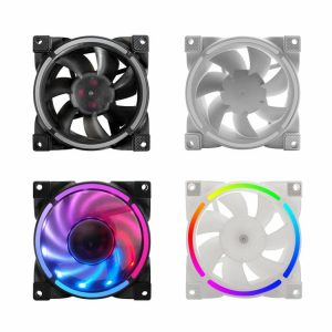 Fans & Cooling |  Cooling Fan Fluid Dynamic Bearing Computer CPU Cooling Case Fan Silent Radiator Computer & Office Black/White