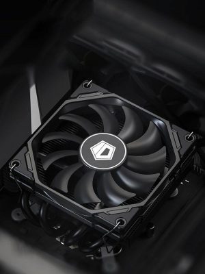 Fans & Cooling |  Low Profile 90mm Cooling Fan 45mm Height 4 Heatpipe 4 Pin PWM CPU Radiator Computer & Office Black