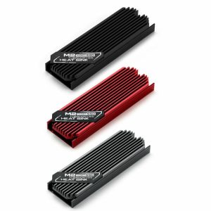 Fans & Cooling |  M.2 Solid State Hard Disk Heatsink Cooler Heat Radiator for PCIE 2280 SSD Computer & Office Black/Red/Dark Grey