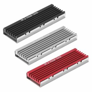 Fans & Cooling |  M.2 SSD Heat Sink Heatsink NVME M.2 2280 SSD Hard Disk Aluminum Heat Computer & Office Black/Silver/Red