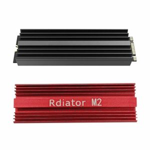 Fans & Cooling |  Solid State Hard Drive NVME Heat Sink Hard Disk Aluminum Radiator Cooler Computer & Office Black/Red