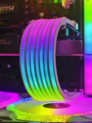 Internal Accessories |  AOSOR Flexible LED 5V ARGB Aura Sync Neon Strip Light for PC Chassis Computer & Office Internal Accessories