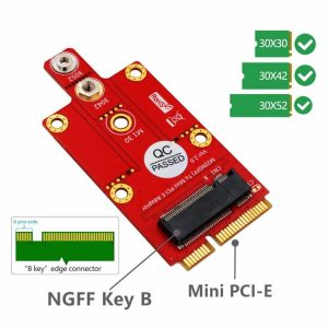 Internal Accessories |  M.2 Key B to Mini PCIe Adapter to Mini PCI Express for 3G 4G 5G Module Computer & Office Internal Accessories