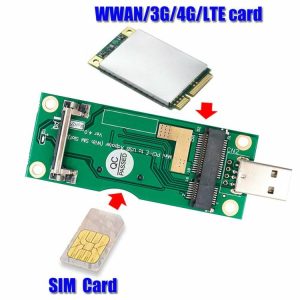 Internal Accessories |  Mini PCI-E to USB Adapter with SIM 8Pin Card Slot for WWAN/LTE Module Computer & Office Internal Accessories