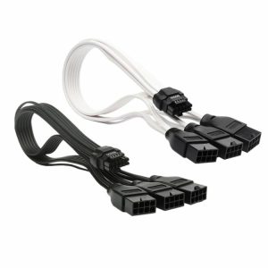 Internal Accessories |  PCI-e 5.0 Extension Cable 30cm 16AWG Cable for GPU RTX 3090Ti 4070Ti 4080 4090 Computer & Office Black/White