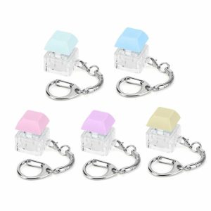 Mouse & Keyboards |  Keyboard Fidget Keychain Keyboard Decompression Toys Button Stress Relief Gifts Computer & Office Green/Light Blue/Pink/Purple/Yellow