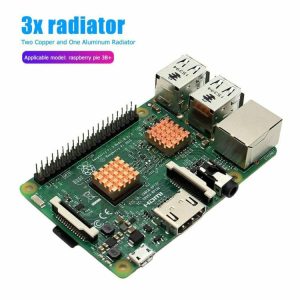 Networking |  3pcs Copper Metal Heat Sink Cooler Heatsink Radiator for Raspberry Pi 3B+ 3B 2B Computer & Office Networking