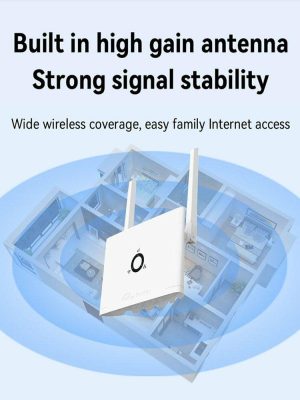 Networking |  4G LTE CPE Router 2 External Antenna Wireless Home Router LAN 4G SIM Card Router Computer & Office Networking