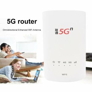 Networking |  5G Router 1000Mbps CPE WiFi Router Compatible with 4G 3G Network SIM Card Slot Computer & Office Networking