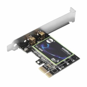 Networking |  Dual Band PCI-E 1X Wireless Network Card Ethernet 600M Wi-Fi 6 Adapter Computer & Office Networking