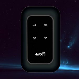 Networking |  Portable 4G LTE WiFi Modem with SIM Card Slot Wireless Travel Hotspot for Travel Computer & Office Black