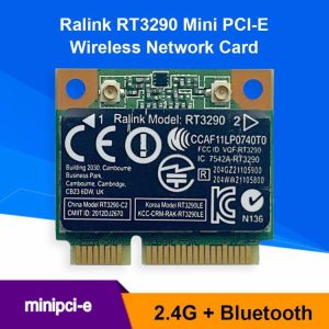 Networking |  RT3290 150M 2.4GHz Bluetooth-compatible 3.0 Half Mini PCI-E WiFi Adapter Network Card Computer & Office Networking