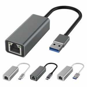 Networking |  Type-C To RJ45 Gigabit Ethernet LAN Network Adapter USB Type-C Wired LAN Adapter Computer & Office Networking