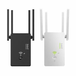 Networking |  WiFi Repeater Extender Network Router Dual Band 2.4Ghz/5.8Ghz WiFi Booster Computer & Office Black Eu/Whiteeu