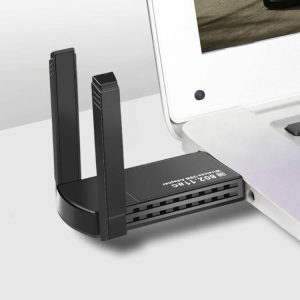 Networking |  WiFi6 USB WiFi Adapter USB 3.0 Wireless Network Card 2.4G/5GHz 1800Mbps for PC Computer & Office Black