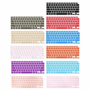 Notebook Accessories |  Keyboard Cover for MacBook Air 13 inch A2179 Notebook Protective Film Computer & Office Black/Light Pink