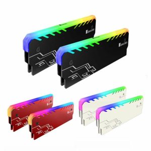 Storage |  RGB RAM Heatsink DDR DDR3 DDR4 Memory Heat Spreader Cooler for Desktop PC Computer & Office Black/Red/White