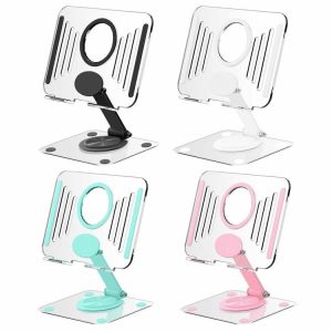 Tablets Accessories |  Acrylic Tablet Stand Holder Foldable Adjustable for iPad Pro 11 12.9 Inch Computer & Office Tablets Accessories