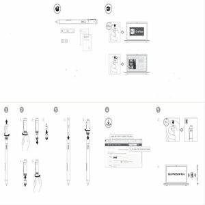 Tablets Accessories |  For Dell Active Stylus Pen PN557W Bluetooth-Compatible for Dell Latitude 2 in 1 Computer & Office Dark Black